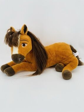 DreamWorks SPIRIT the Horse Plush Toy 22”L Large Brown Stuffed Animal